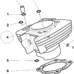 Vertical cylinder-piston assembly 12020481A