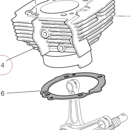 Vertical cylinder-piston fit 12021221B