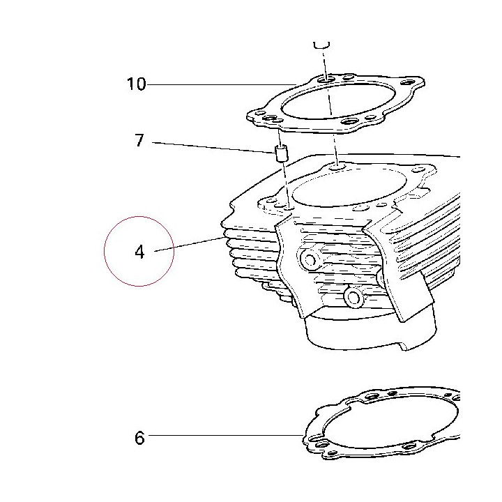 Vertical cylinder-piston assembly 12021461A