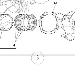 Horizontal cylinder-piston assembly 12021502A