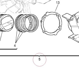 Cylinder-piston fit horizontal 12021505AB