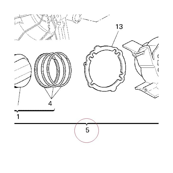 Cylinder-piston fit horizontal 12021564A