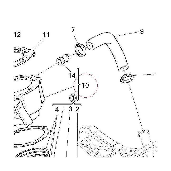 Cylinder-piston fit vertical 12021574A