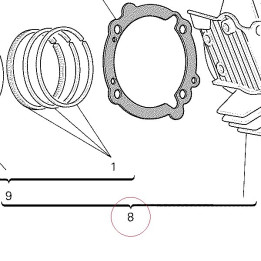 Vertical cylinder-piston fit 12021652A