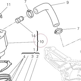 Vertical cylinder-piston assembly 12021711A
