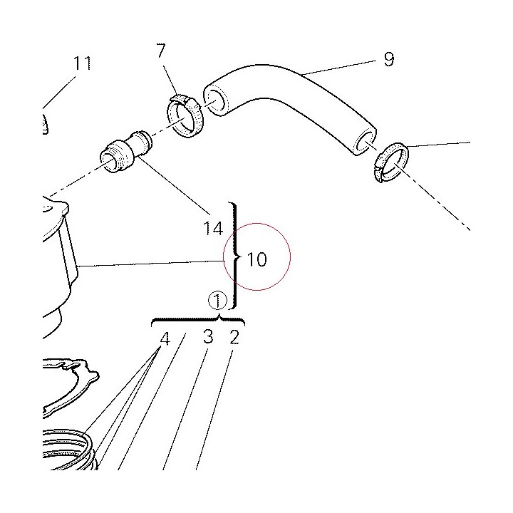 Vertical cylinder-piston assembly 12021733BB