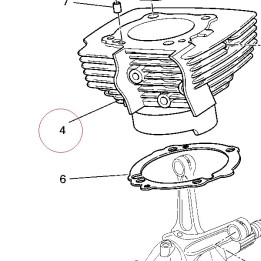 Vertical cylinder-piston assembly 12022011A