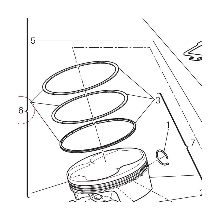 Cylinder liner-piston fit 12022311D