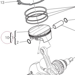 Cylinder-piston fit vertical 12022471B