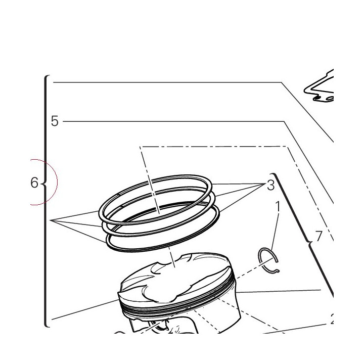 Cylinder liner-piston fit 12022566A