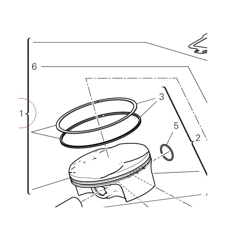 Cylinder liner-piston fit 12022971B