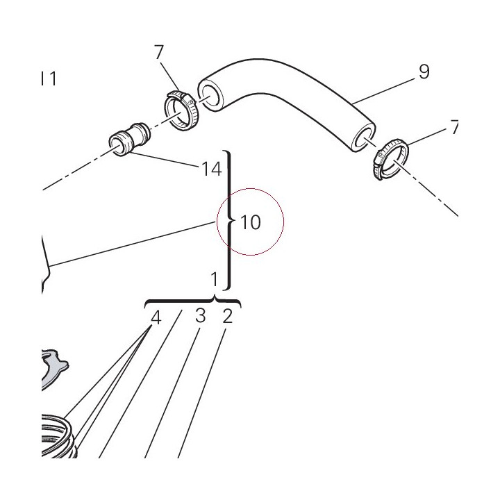 Vertical cylinder-piston assembly 12023261AI