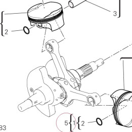 Cylinder-piston fit horizontal 120P3121AI