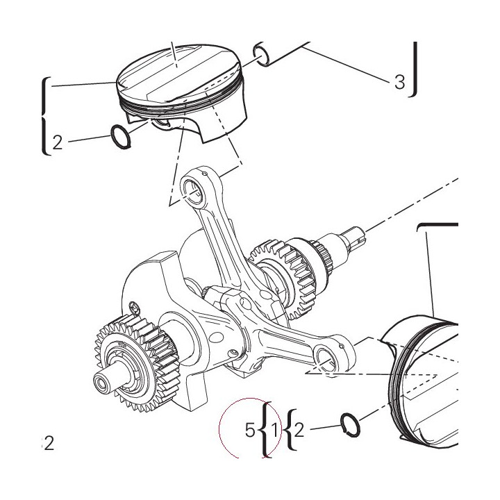 Cylinder-piston fit horizontal 120Z0133CC