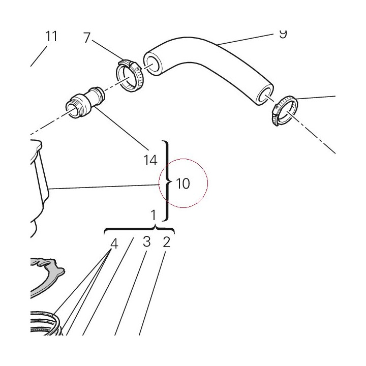 Vertical cylinder-piston assembly 120Z0141CB