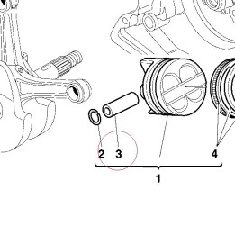 Piston pin 12110381A