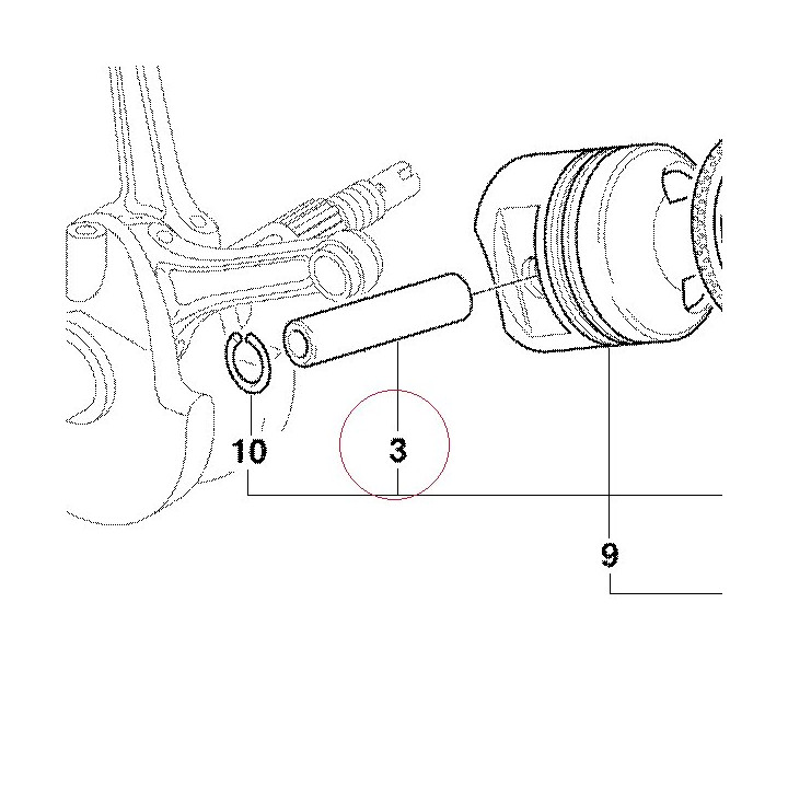 Piston pin 12110401A