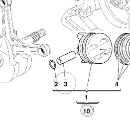 Piston pin 12110471A