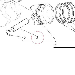 Piston pin 12111271A