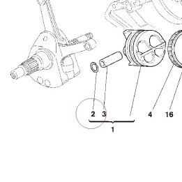Circlip, piston pin 12111421A