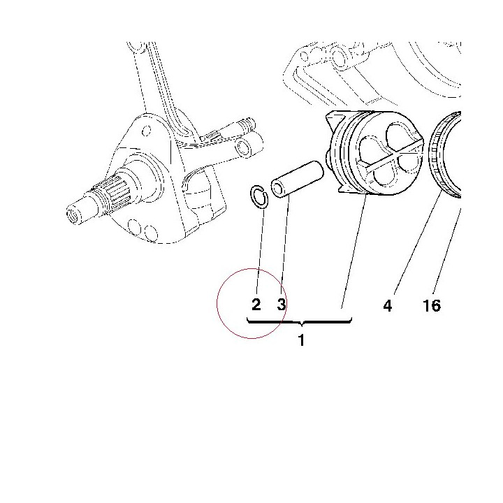 Circlip, piston pin 12111421A