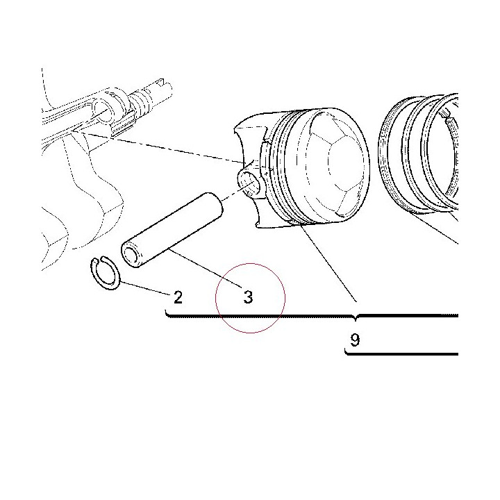 Piston pin 12112101A