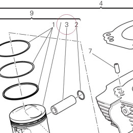Piston pin 12112371B