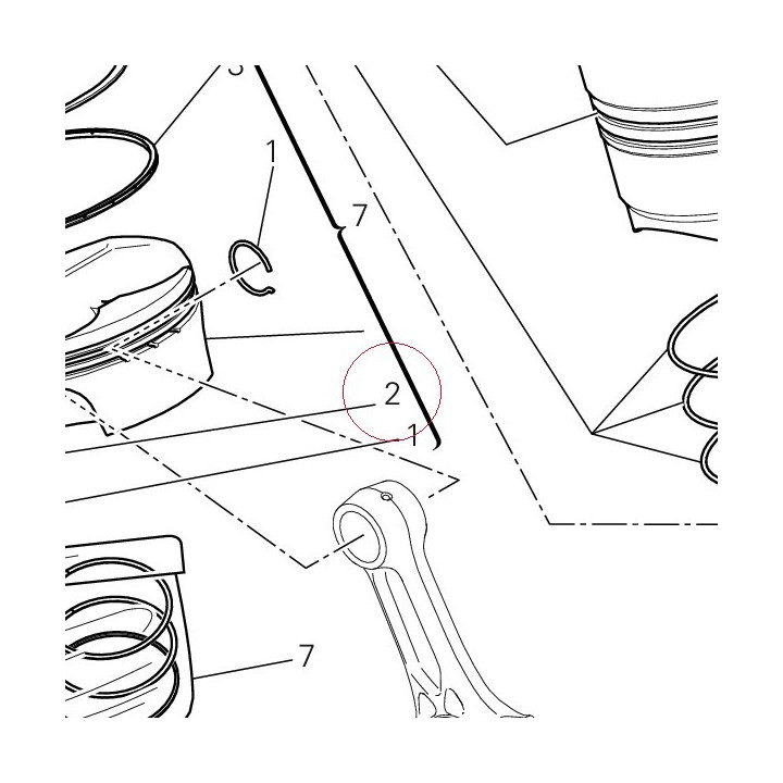 Piston pin 12112551C