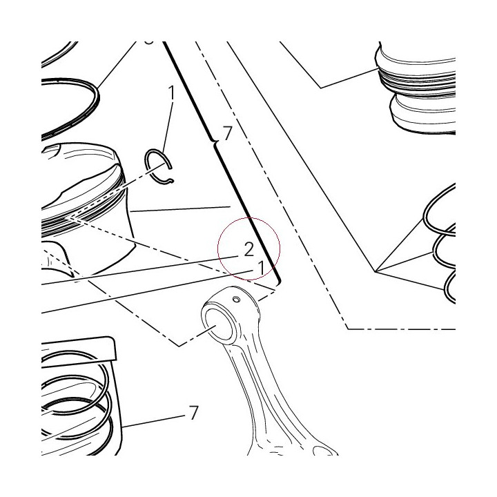 Piston pin 12113241A