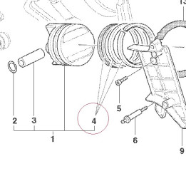 Piston ring set 12120341A