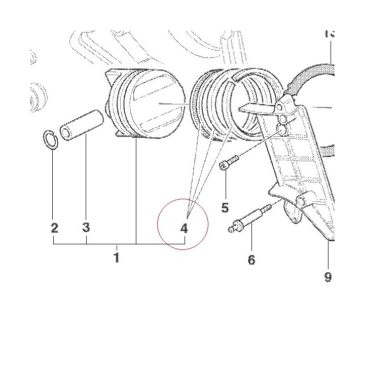 Piston ring set 12120341A
