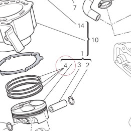Piston ring set 12120401A