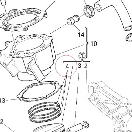 Piston ring set 12120481A