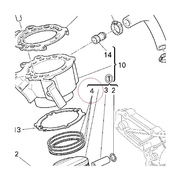 Piston ring set 12120481A