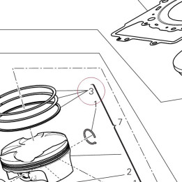Piston ring set 12120591A