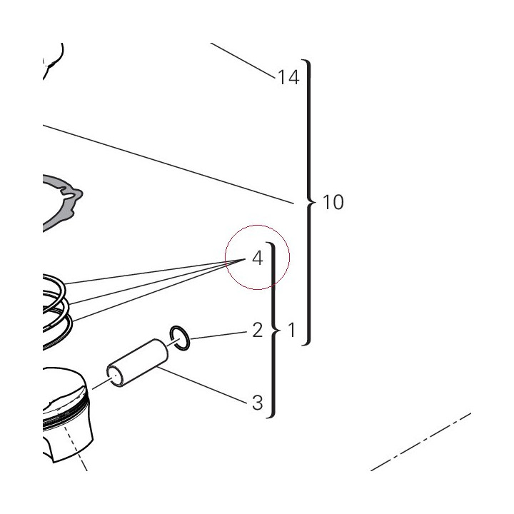 Piston ring set 12120681A