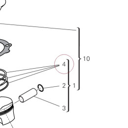 Piston ring set 12120682A