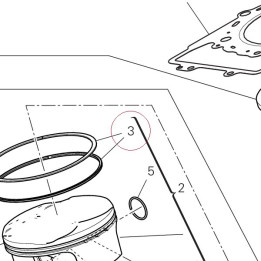 Piston ring set 12120721C
