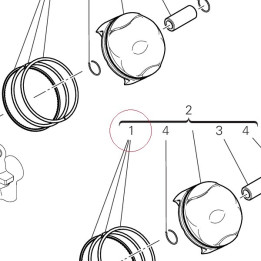 Piston ring set 12120771A