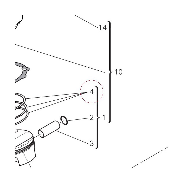 Piston ring set 12120791A