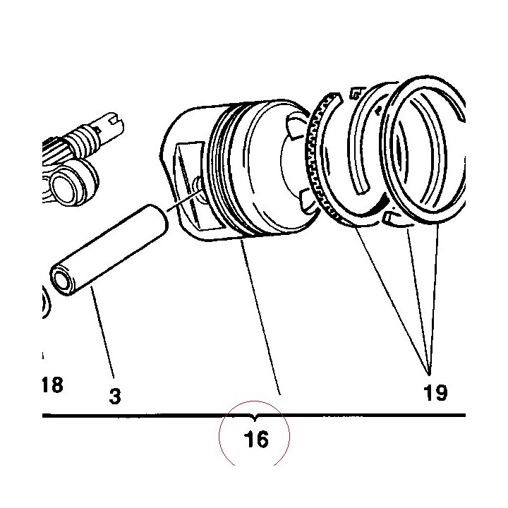 Piston assembly 12220081A