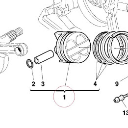 Piston assembly 12220301B