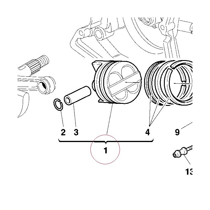 Piston assembly 12220301B