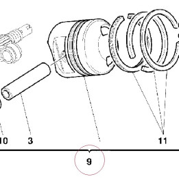 Piston assembly 12220343A
