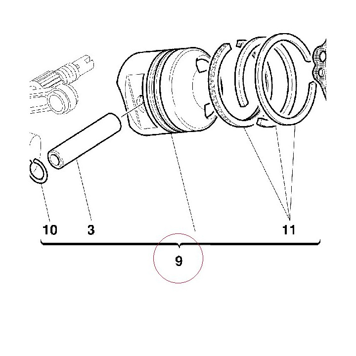 Compl.piston 12220501A