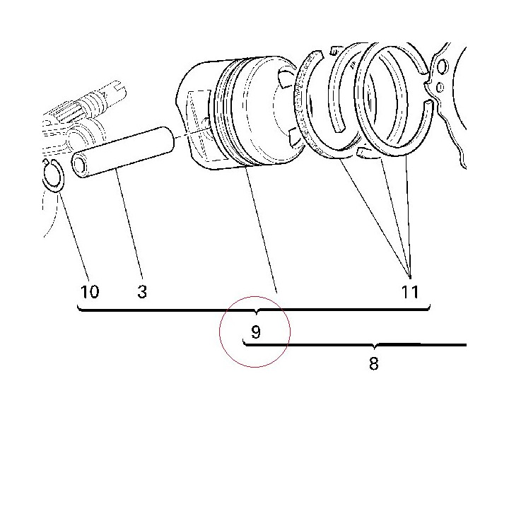 Piston assembly 12220731A