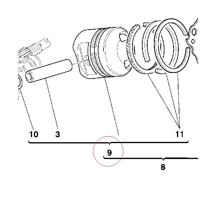 Piston assembly 12220732A