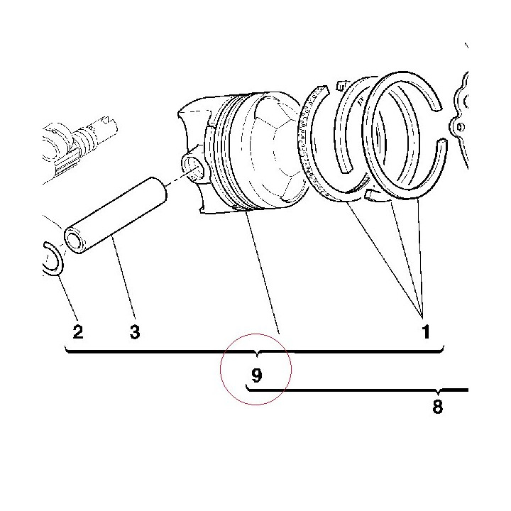 Piston assembly 12220872A