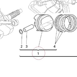 Piston assembly 12221431A