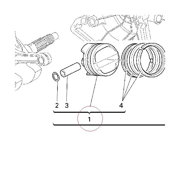 Piston assembly 12221431A